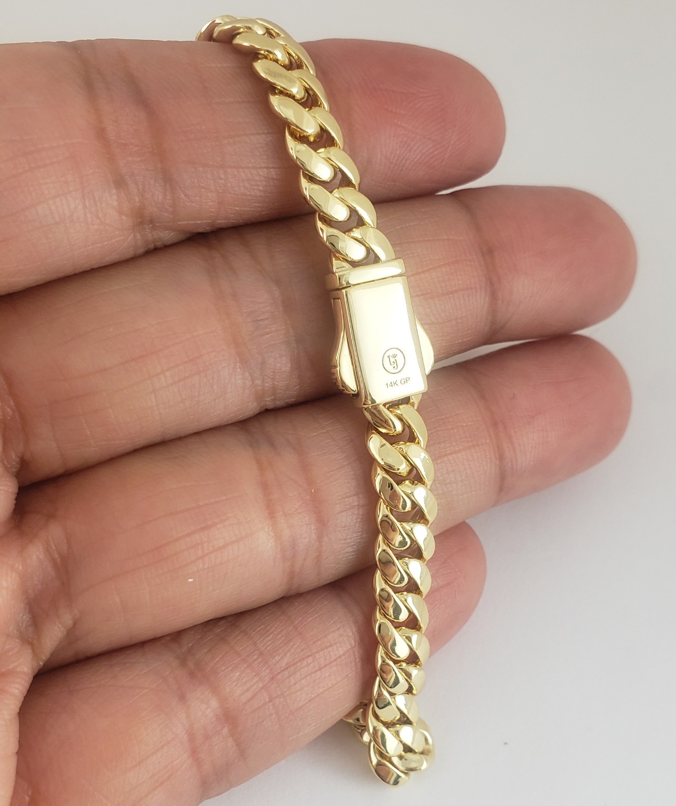 Women 14K Gold Plated Cz Cuban Choker Chain Necklace 18″