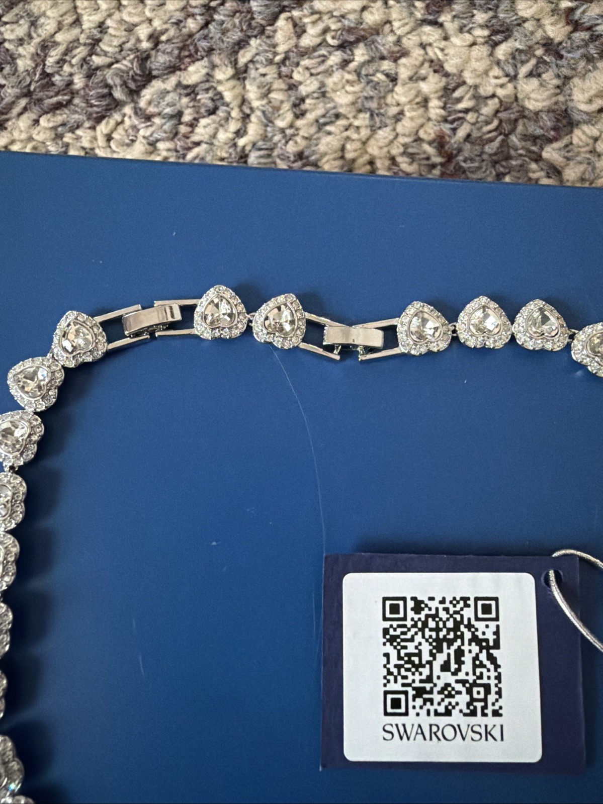 Ariana Grande x Swarovski necklace Mixed cuts, Heart, White