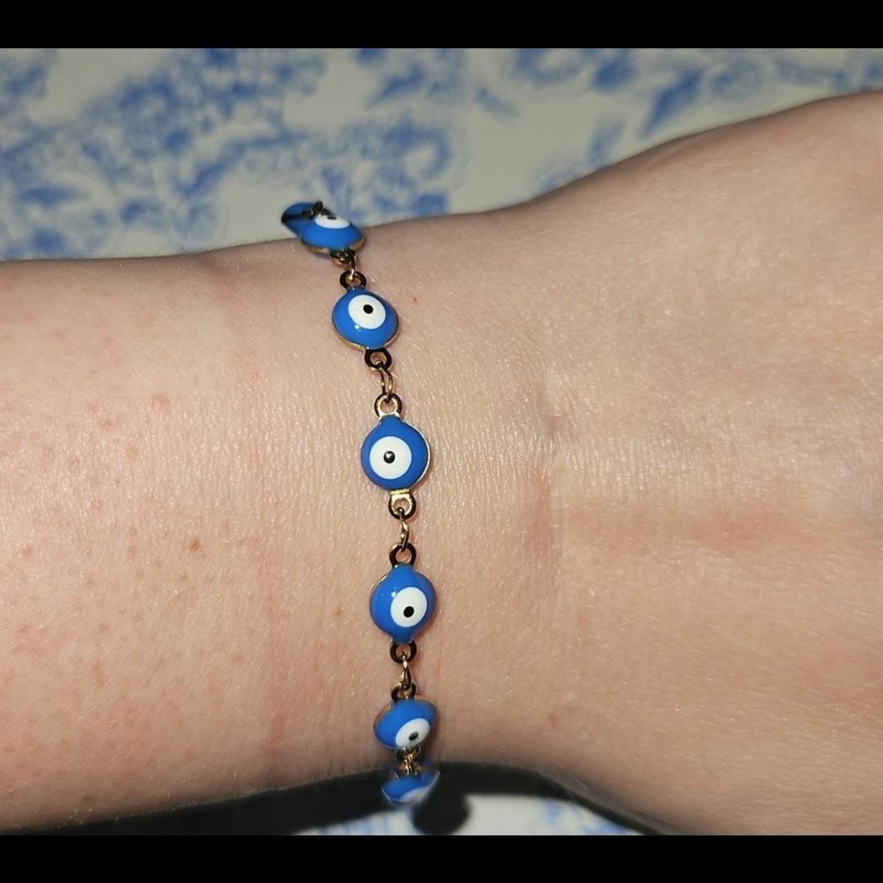 🧿 Golden Aura Evil Eye Bracelet