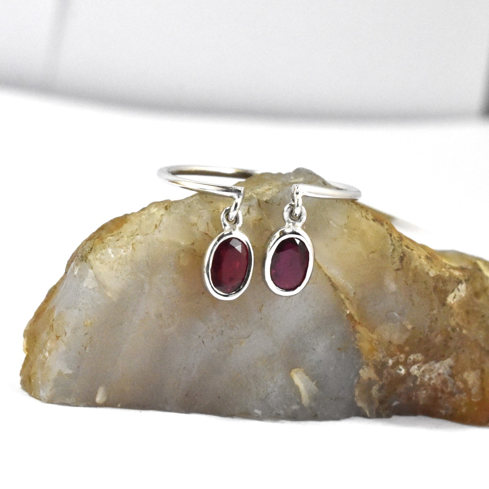 Precious Ruby Silver Adjustable Ring Adjustable and Sizable Fashionable Ring