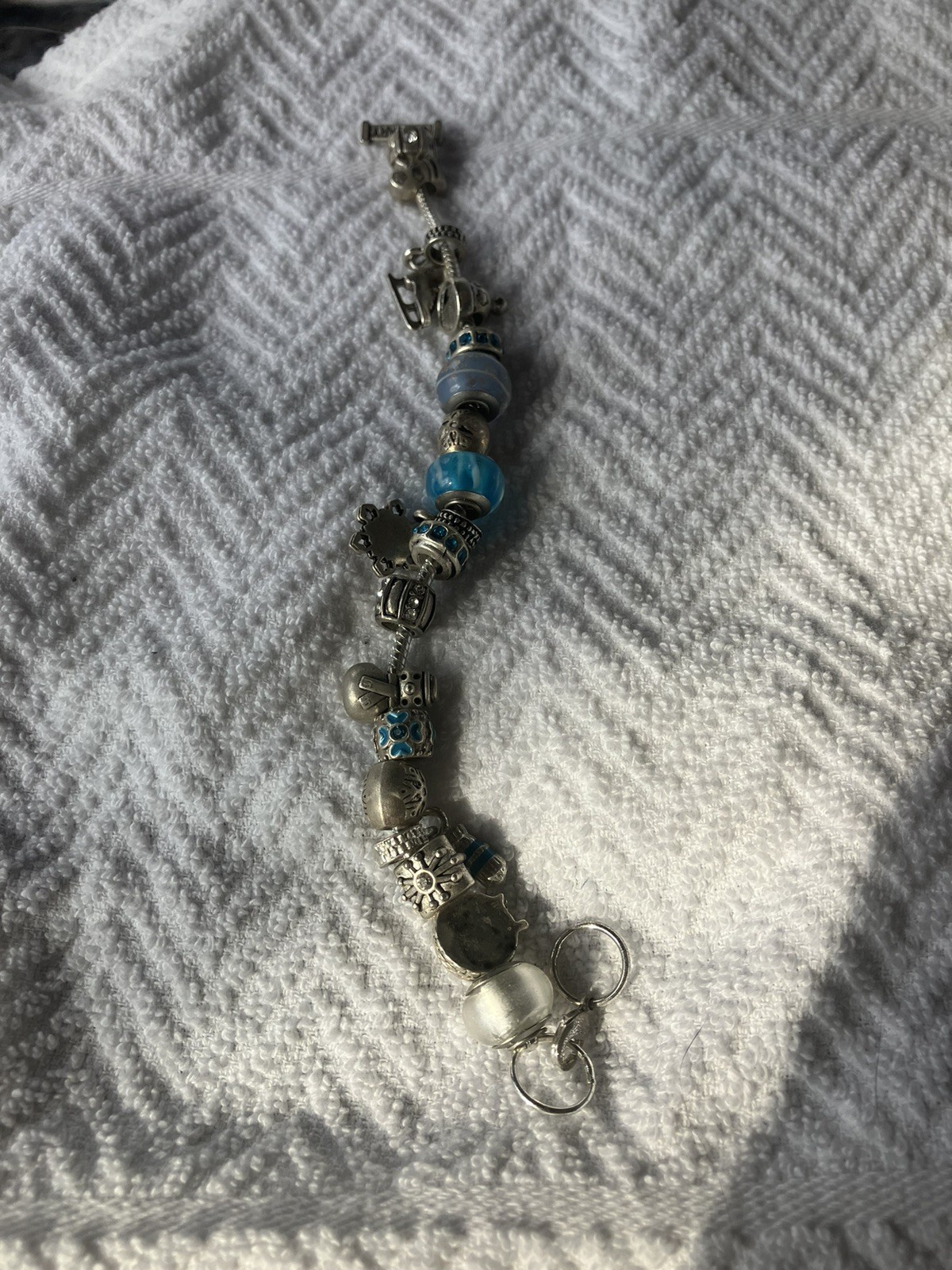 willabee and ward Blue Tones Charm Bracelet