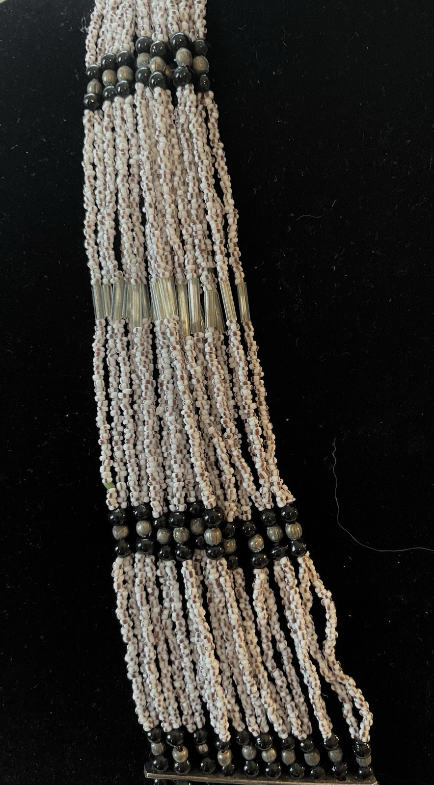 Multi-Strand Beaded Necklace Southwest Boho Jewelry Seed Beads Multicolor 26inch