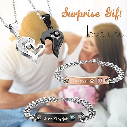 Collar Con Dije De Corazon Collares Para Parejas Novios Enamorados Esposos Amigo