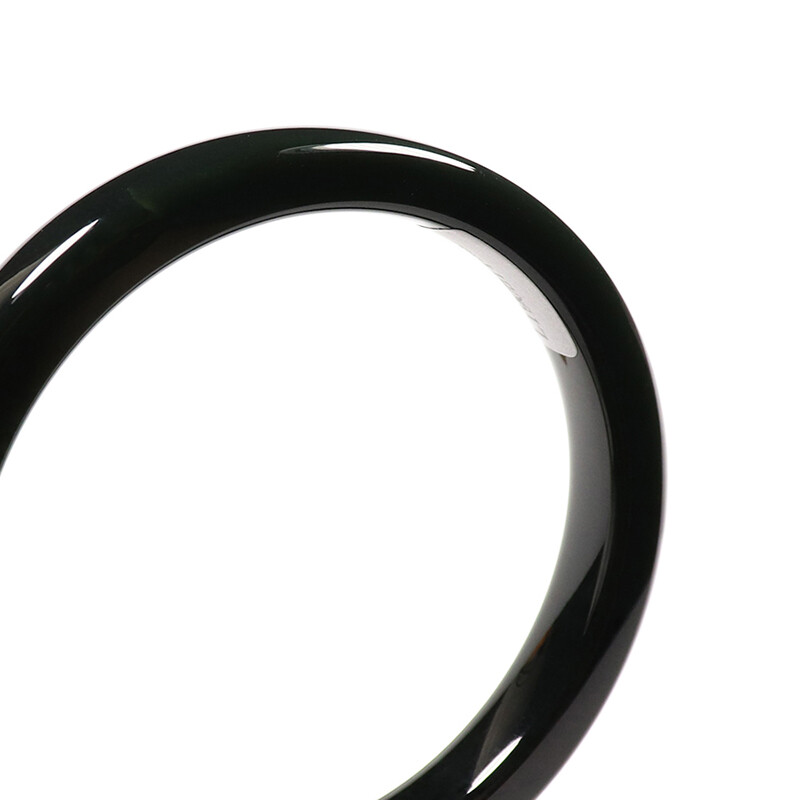 Certified A 100% Natural Black Green Nephrite Jade hetian jade Bangle Bracelet