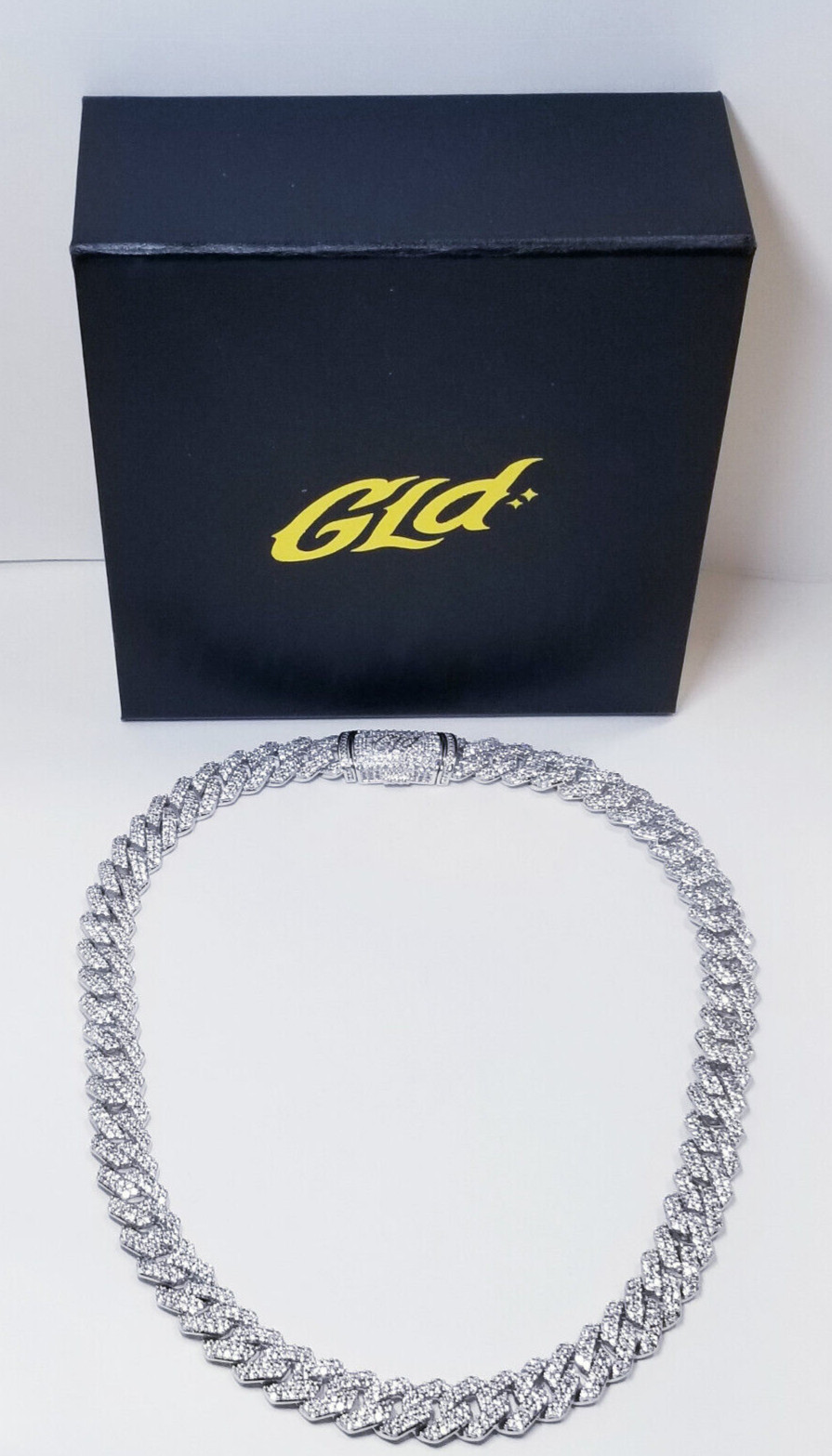 GLD Shop Cubic Zirconia Cuban Prong Necklace
