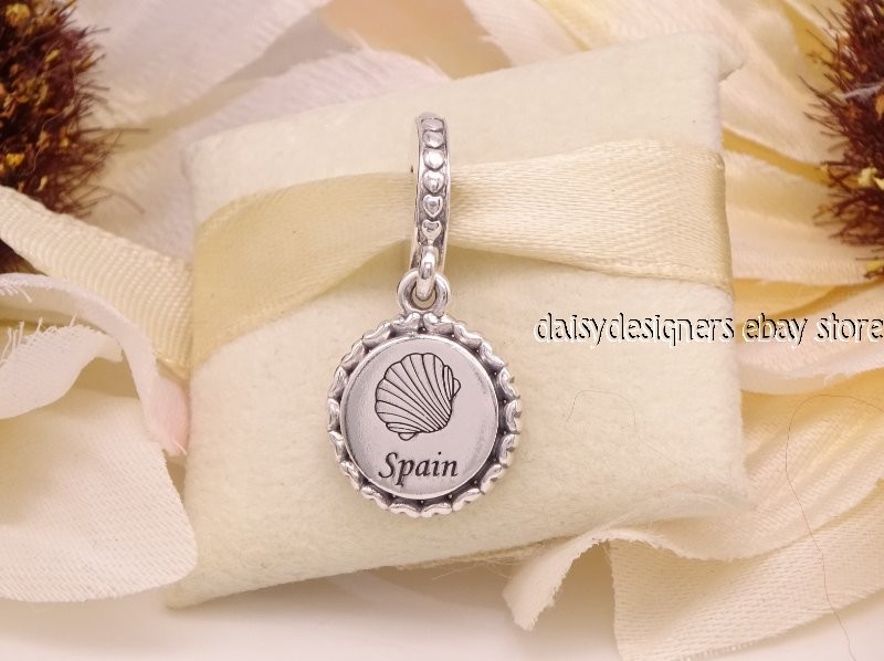 New Pandora Exclusive Spain Conch Shell Destination Charm w/Box