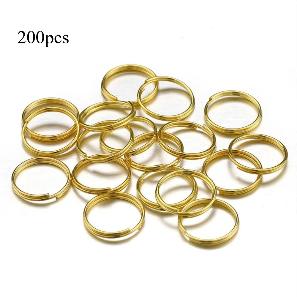 4-10Mm Gold and Silver Double Ring, Multi Size Jewelry Making Connection Ring, D