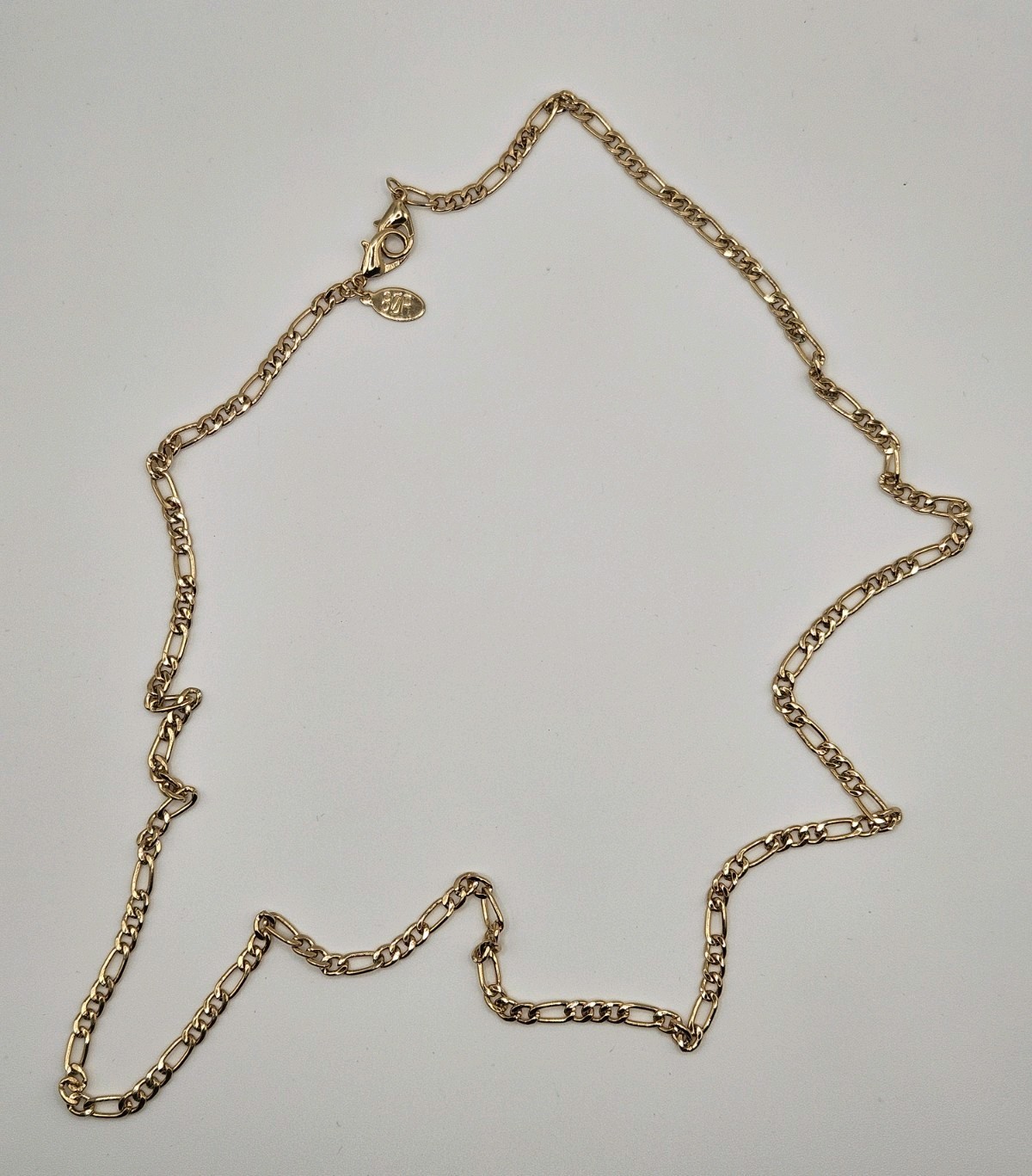 8 Other Reasons 80R Goldtone Figaro Chain NECKLACE