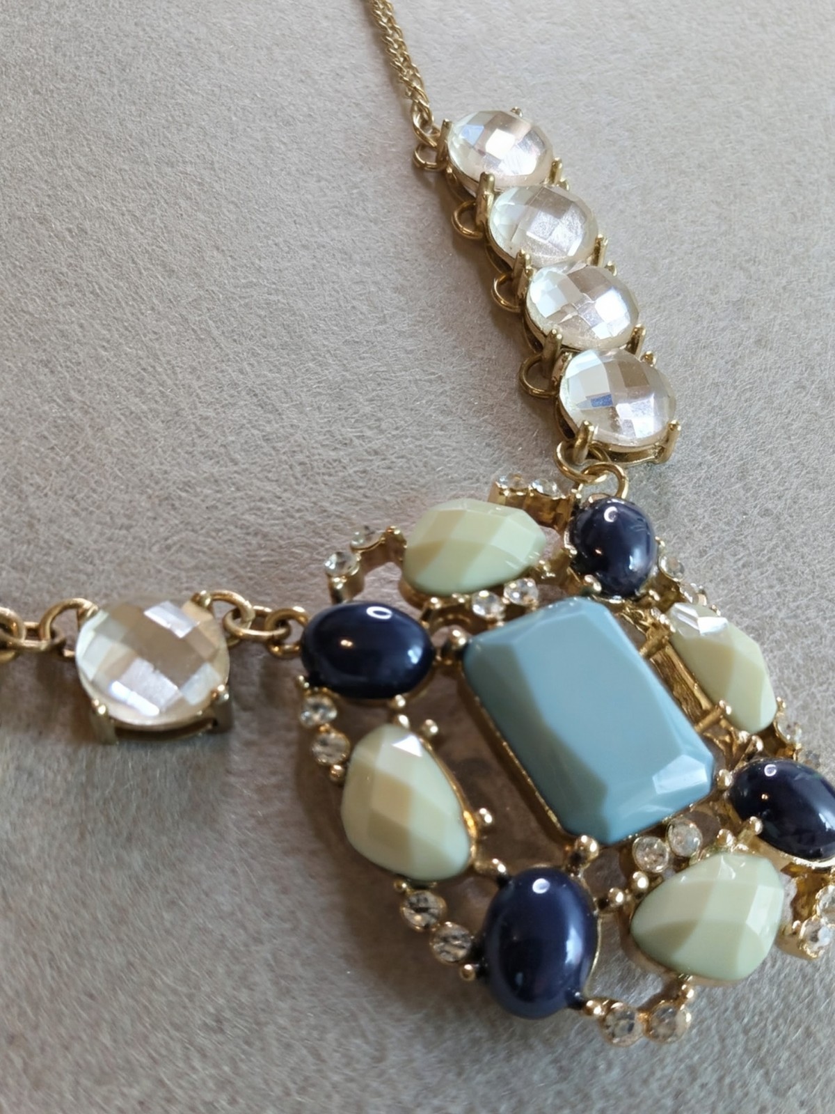 Beautiful Statement Necklace. Blue Formal Casual Fun Date Night Homecoming …