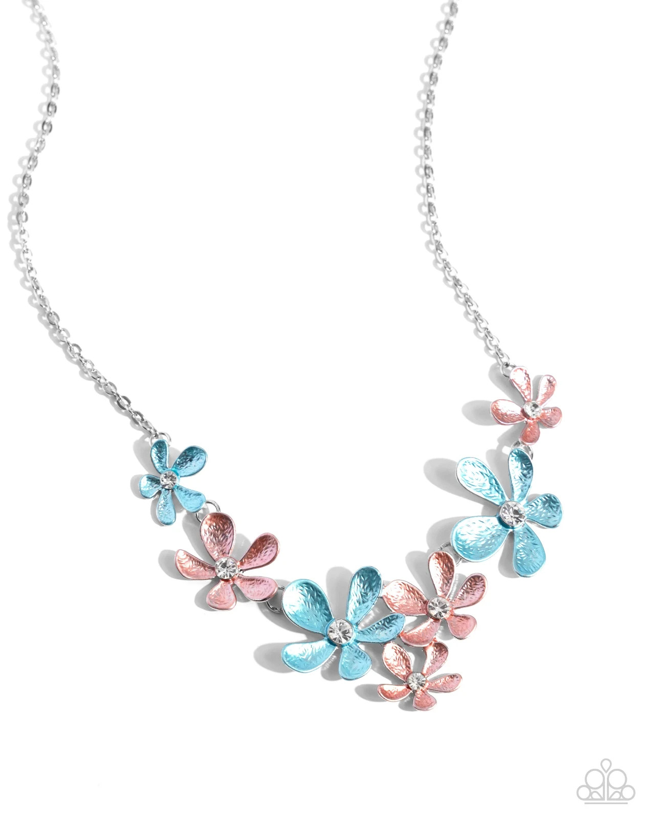 Paparazzi Necklace- Reflective Rundown – Blue