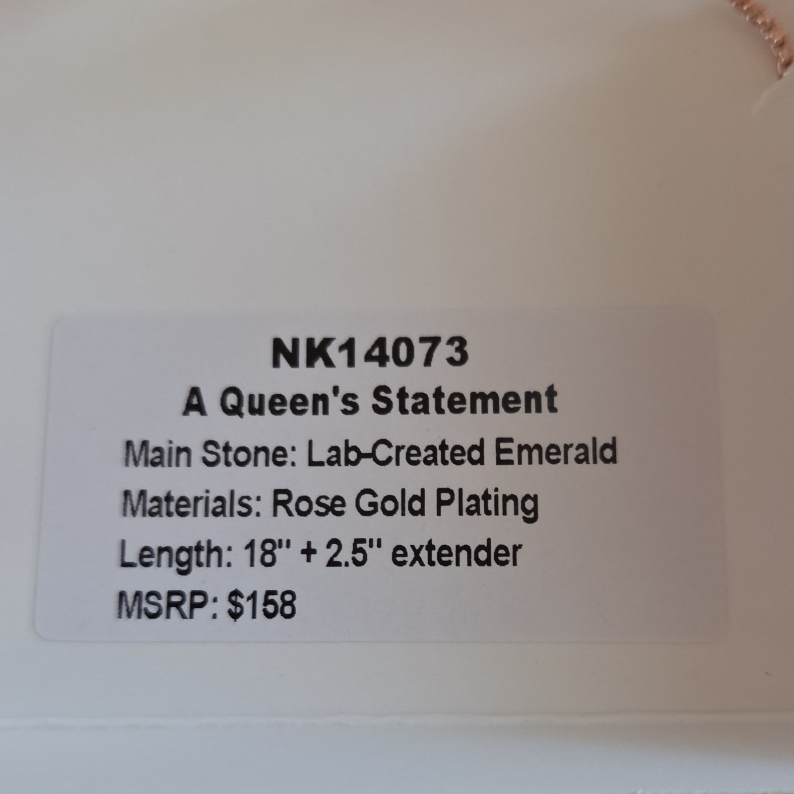 BP Outlaw May BD Collection 2026 LC-Emerald RG-Plated 2 Necklace Bundle NIP