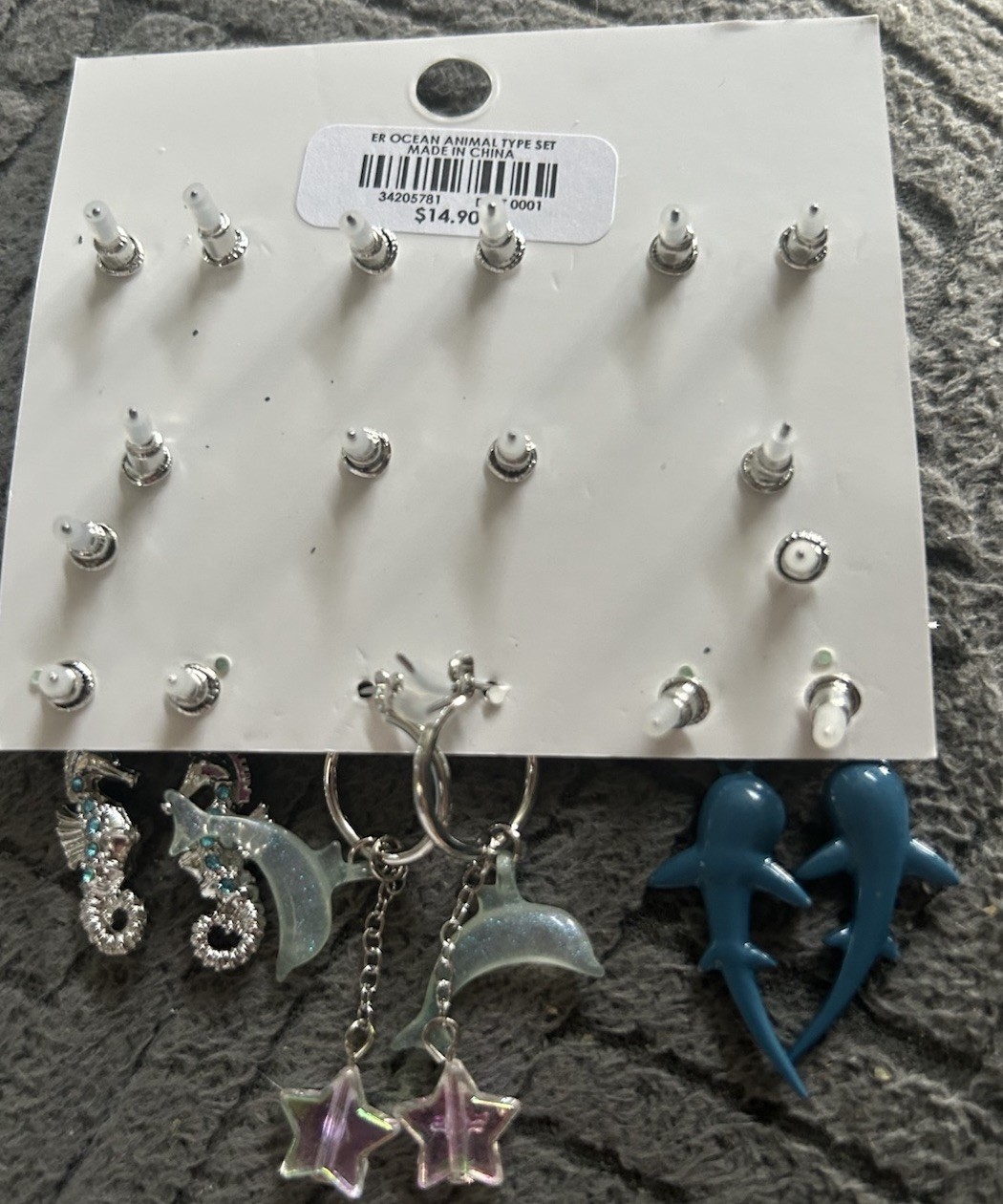 Hot Topic Ocean Animals Earring Set