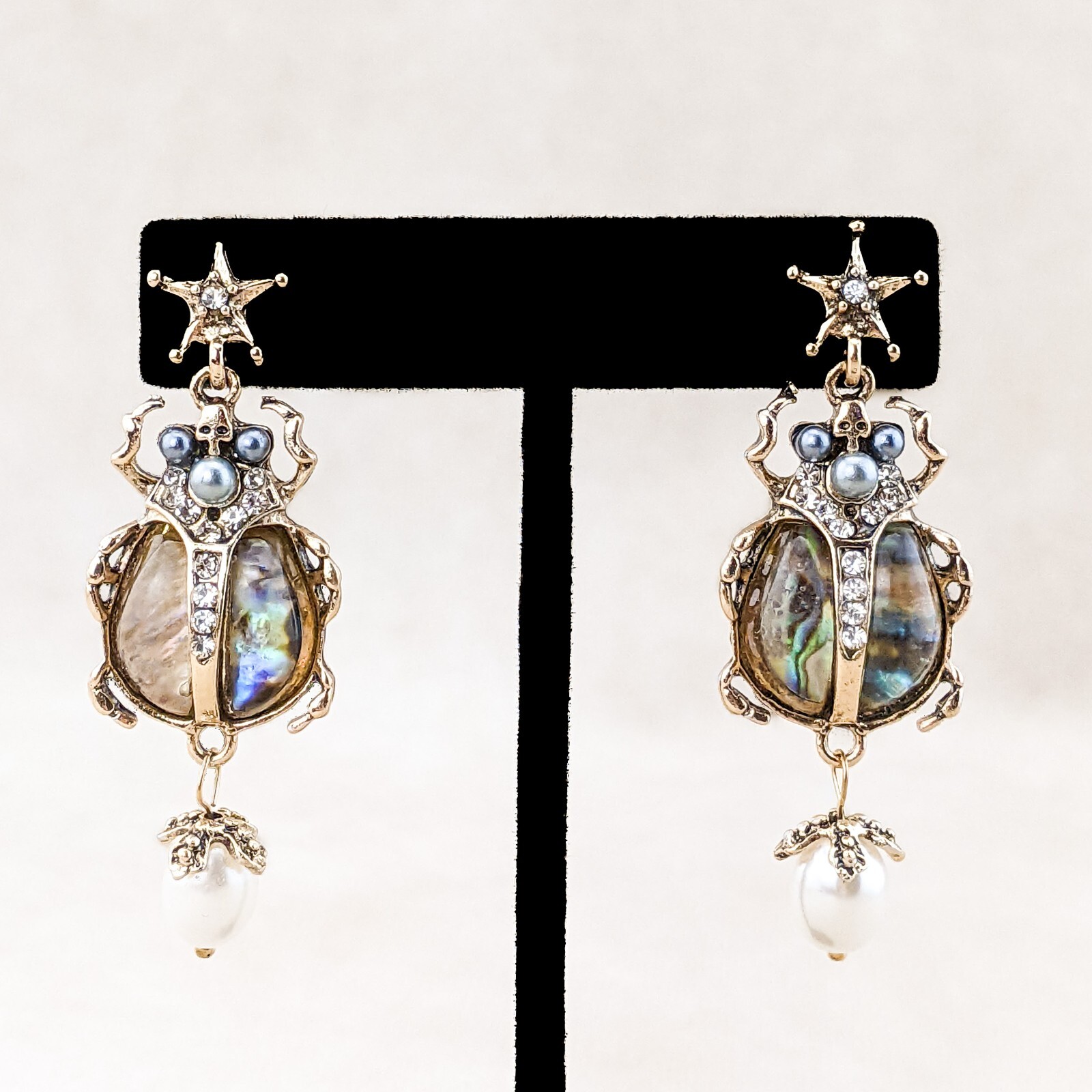 Scarab Beetle Earrings High Elegance multi colored Women Jewelry Gothic