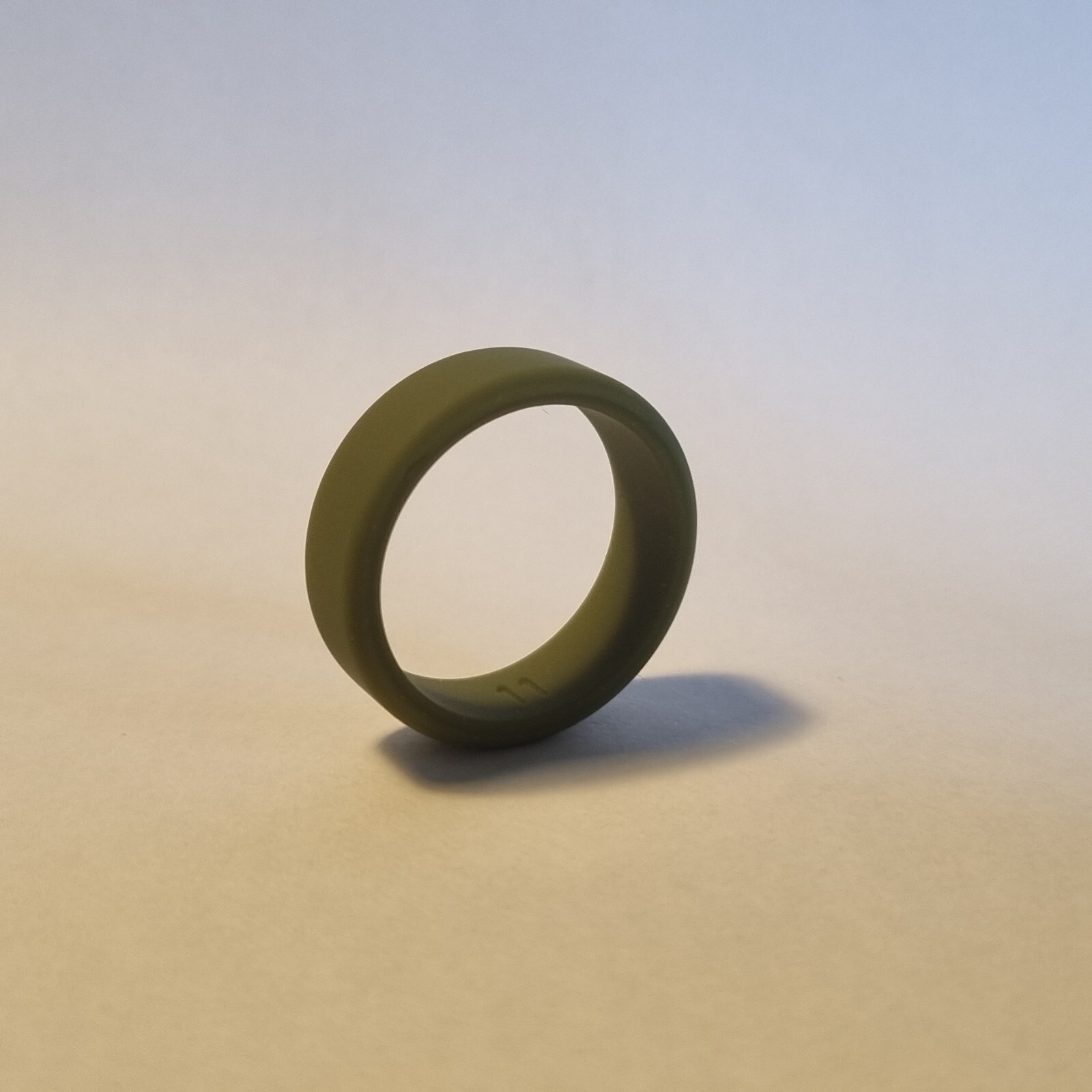 Premium Silicone Matte Bevelled Ring- Sport, Gym, Safety, Military- Size 7-14