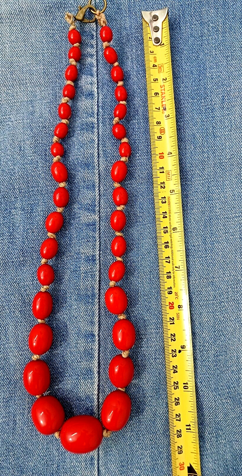 Tibetan Ethnic Marion Godart Tribal Handmade Banjara Resin Beads Necklace Hippie