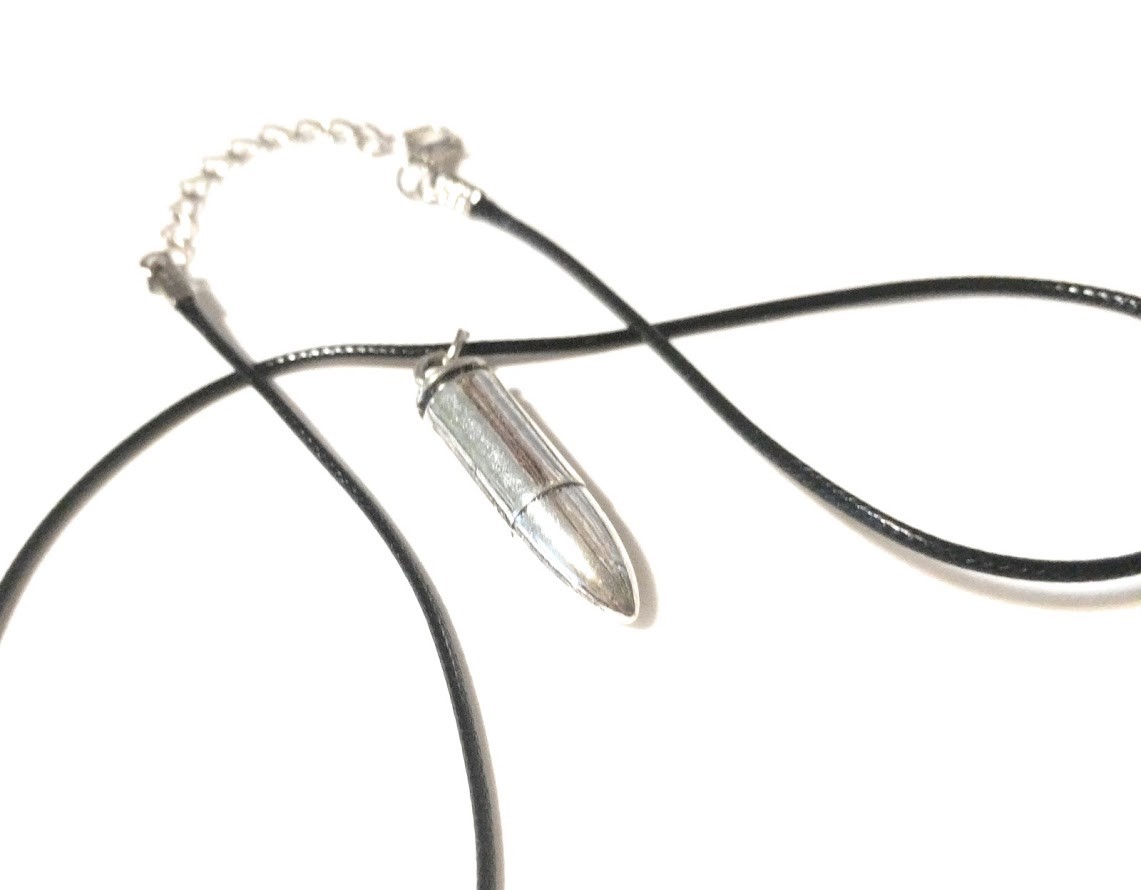 Silver Bullet Shell Full metal jacket Pendant key chain Silver color beauty USA