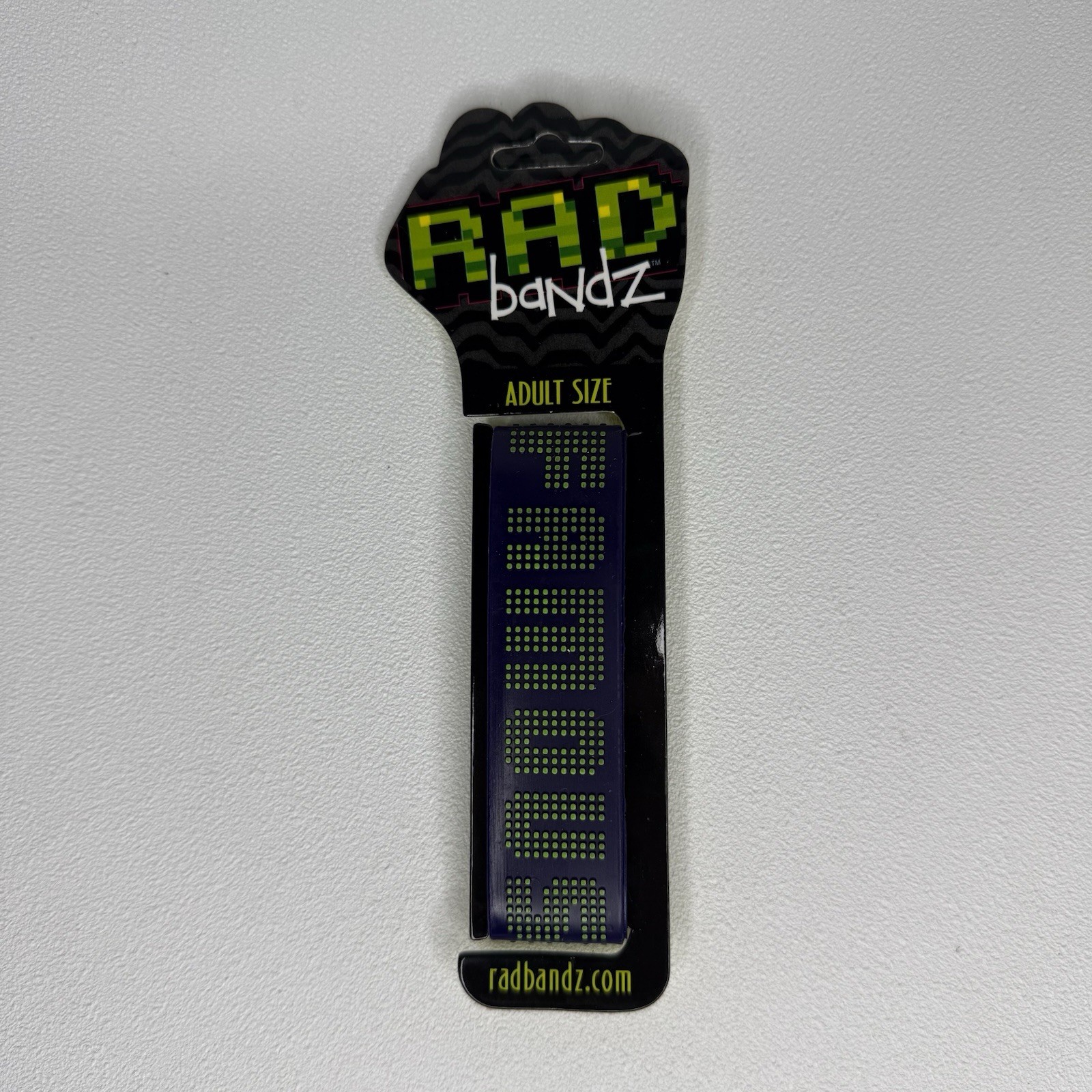 Radbandz FAMOUS Hot Topic Silicone Wristband Bracelet Blue Green Adult Size