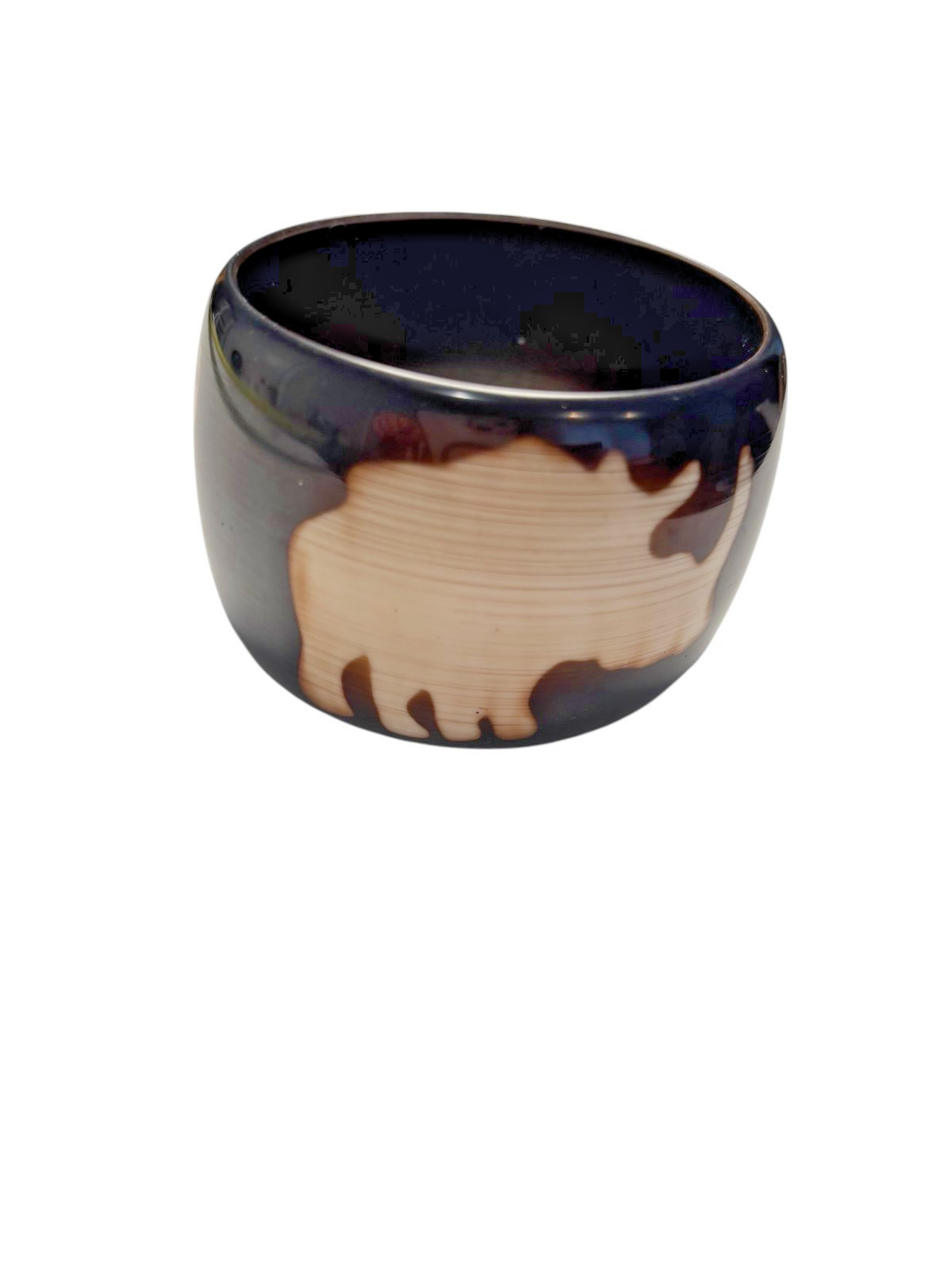 Wide Chunky Tortoise Shell Style Bracelet Resin Acrylic Brown Cream Cuff Bangle