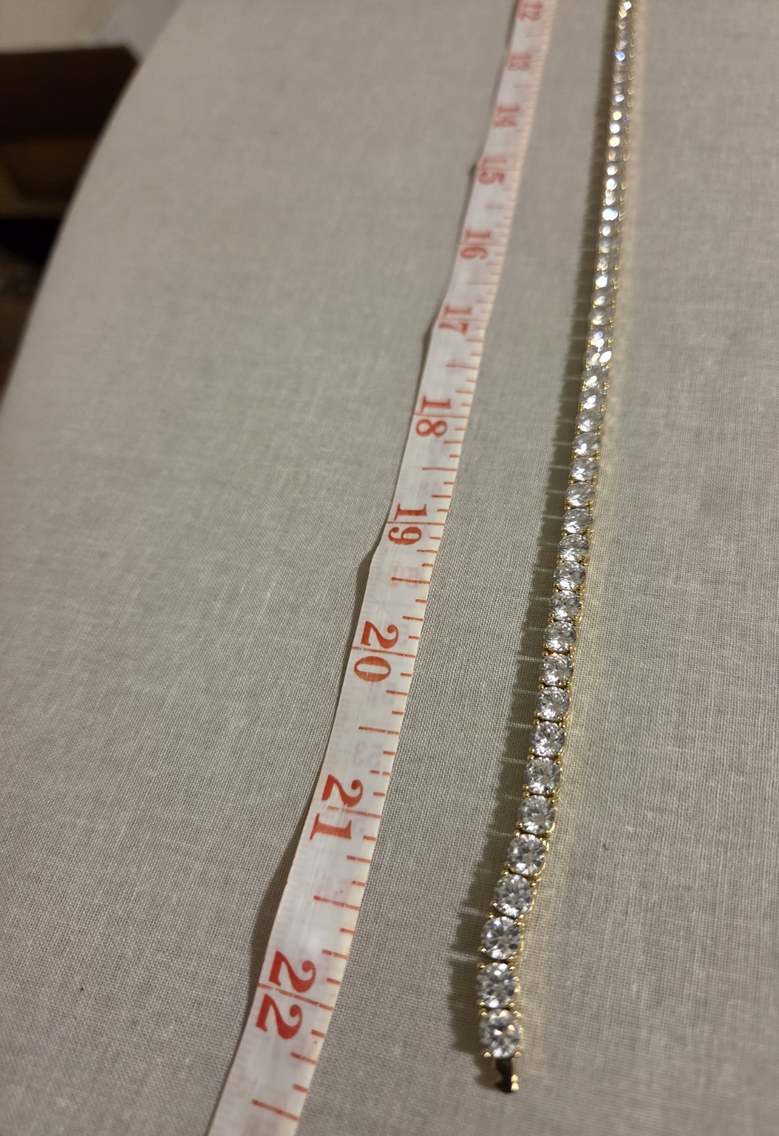 5mm Tennis Chain CZ Cubic Zirconia Yellow Gold 22in Box Clasp IceCartel