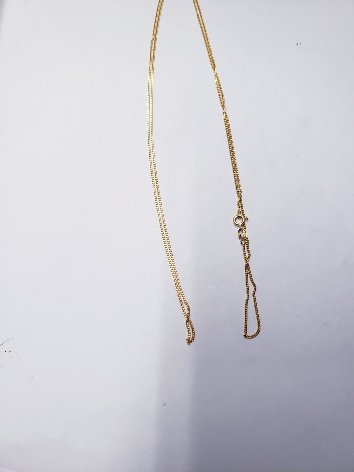 RISHI ALEXANDER CURB CHAIN GOLD TONE 1.2MM 30″