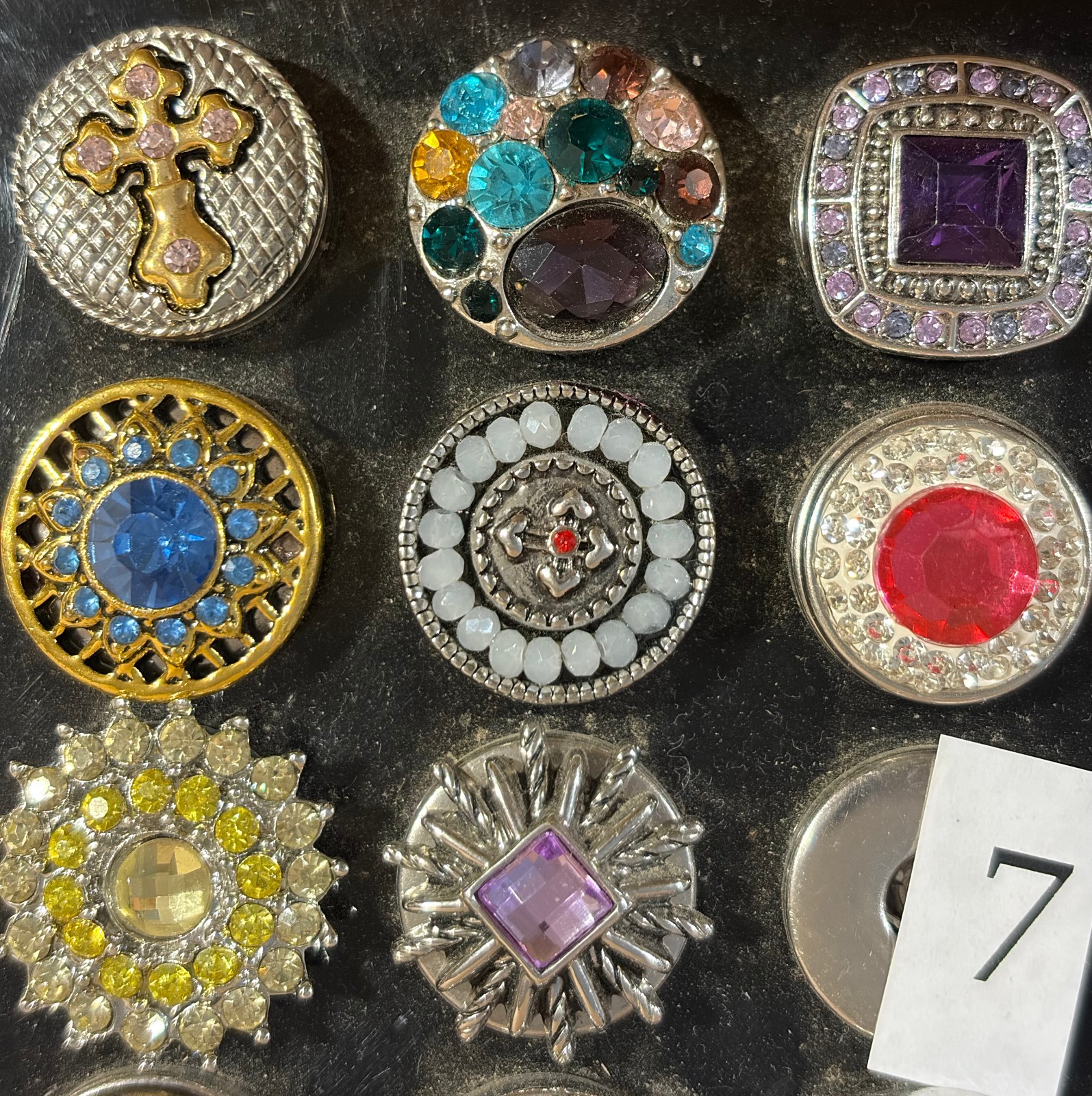 24 18-22mm chunk snap buttons charms jewelry