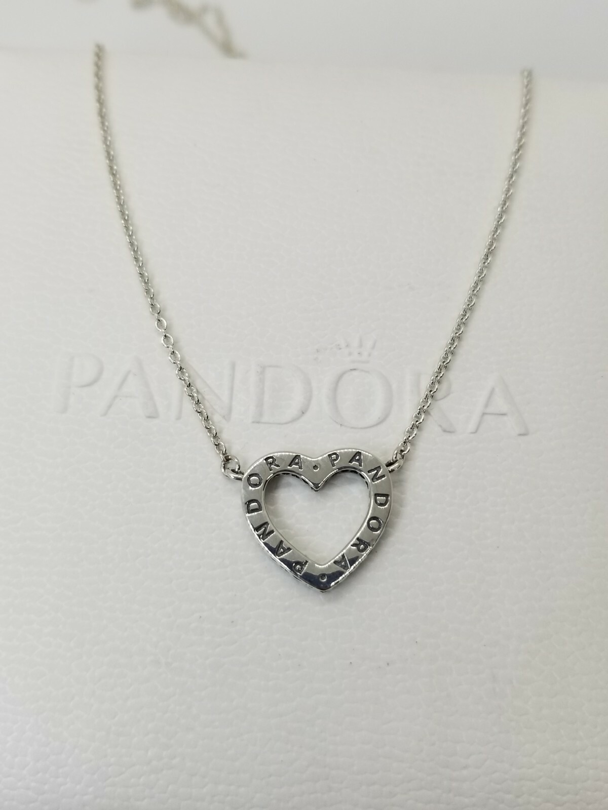 Authentic 925 SIlver Loving Hearts of PANDORA Necklace #590534CZ- 45cm POUCH
