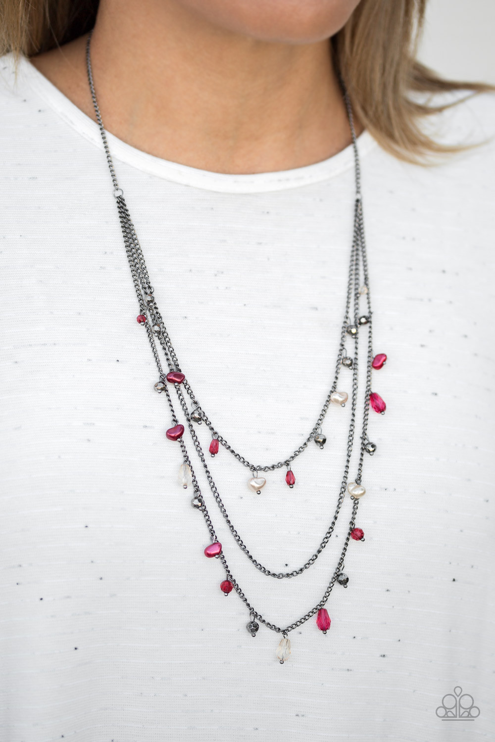 Paparazzi Necklace – Pebble Beach Beauty – Multi