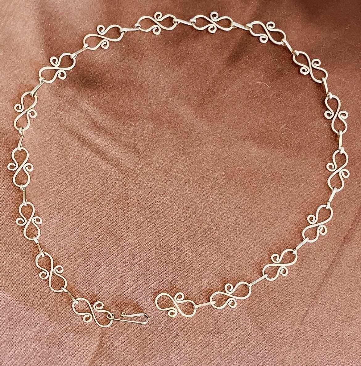 Renaissance Fair-Themed Bronze Necklaces and Matching Earrings