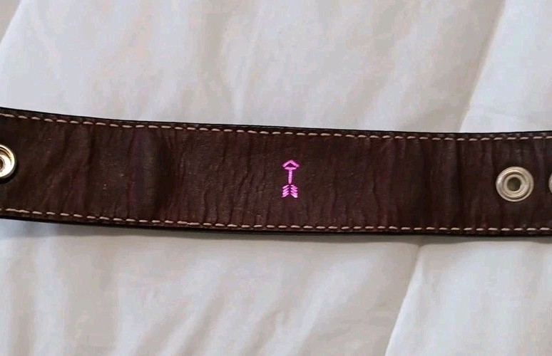 Bracelet. Hand Tooled Leather Beaded Western Women’s Snap Closure