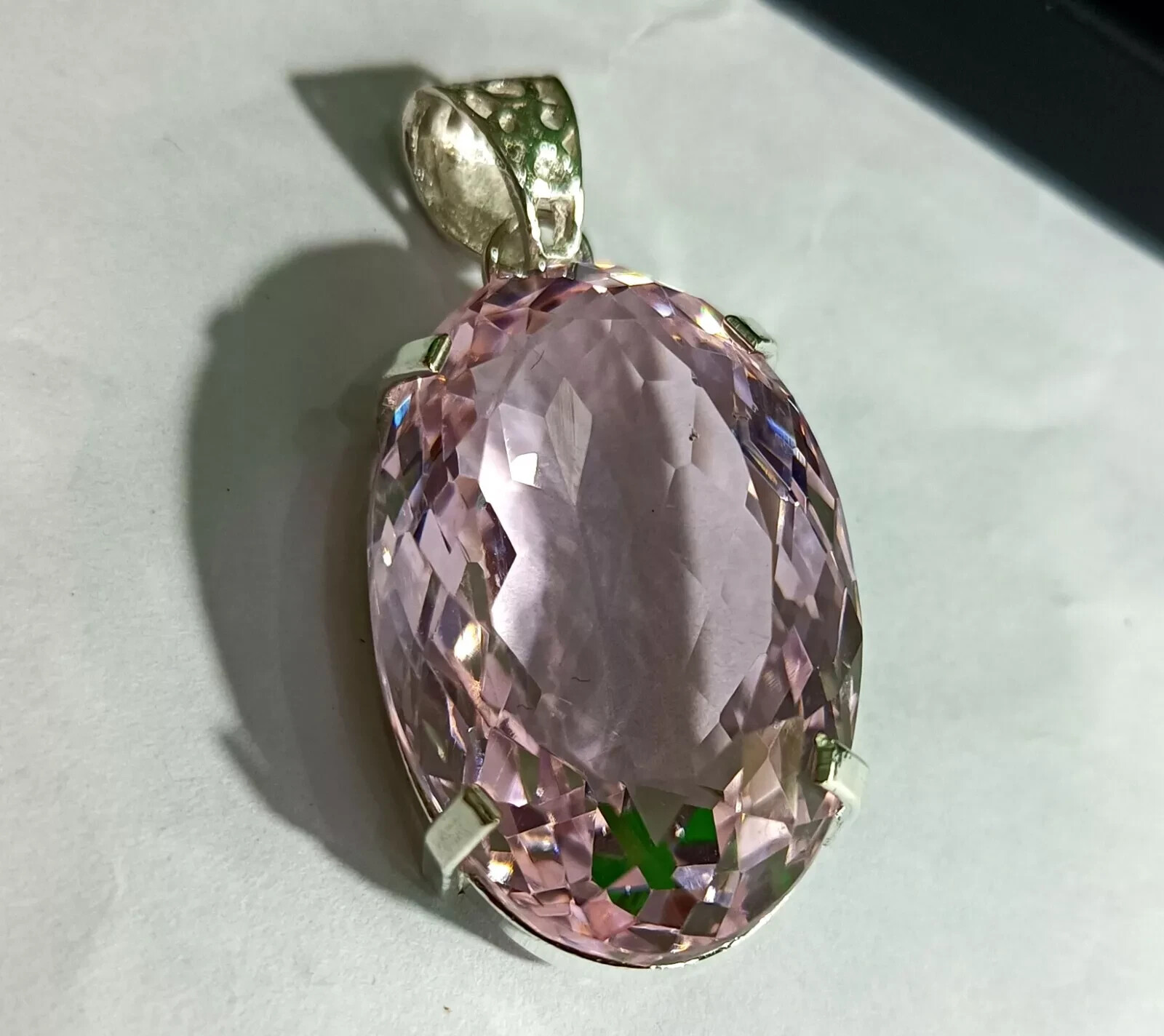 Natural 82.95 Ct Brazilian Pink Oval Topaz Pendant Loose Certified Gemstone