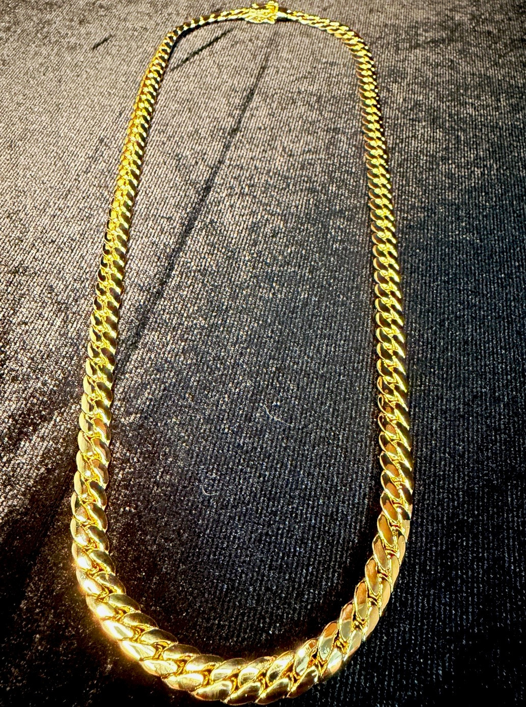 Miami Cuban 14K Stamped Gold Filled 20in 6MM Necklace W/Box Lock. BRAND NEW