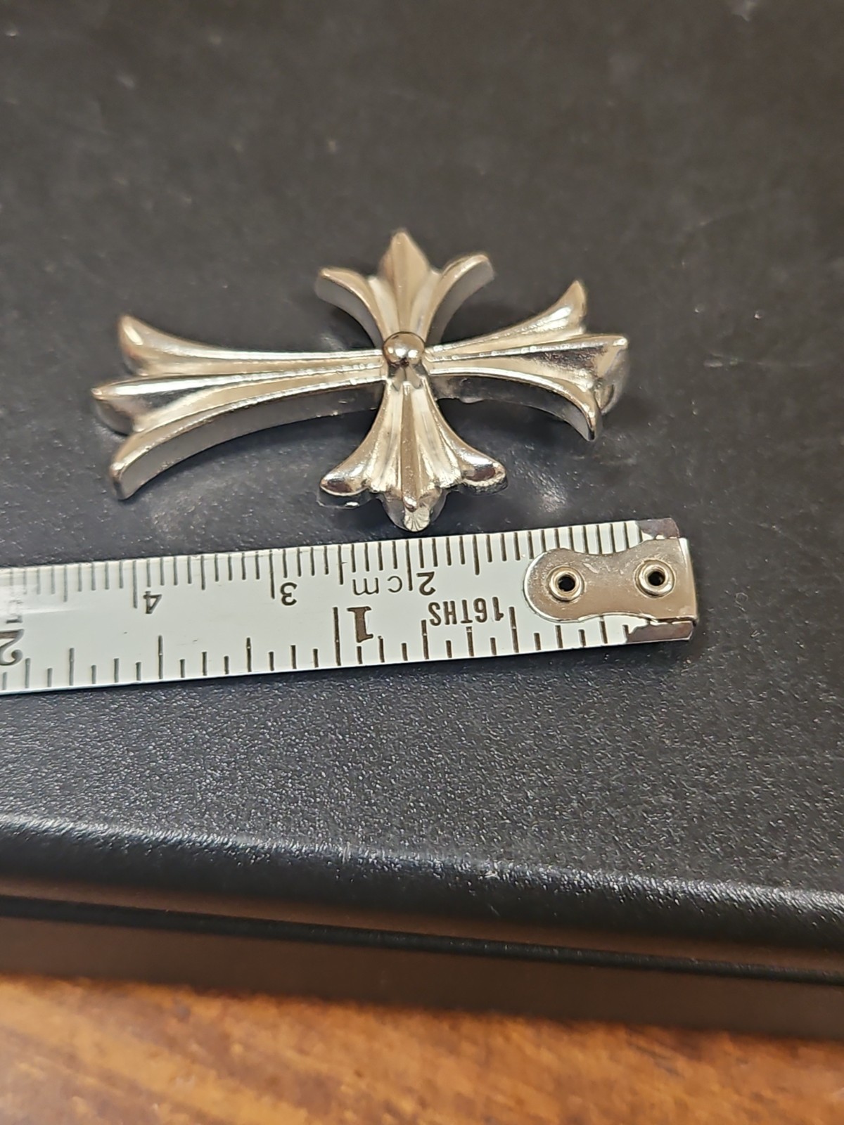 100% Authentic Chrome Hearts Cross Pendant 1991 Sterling Silver