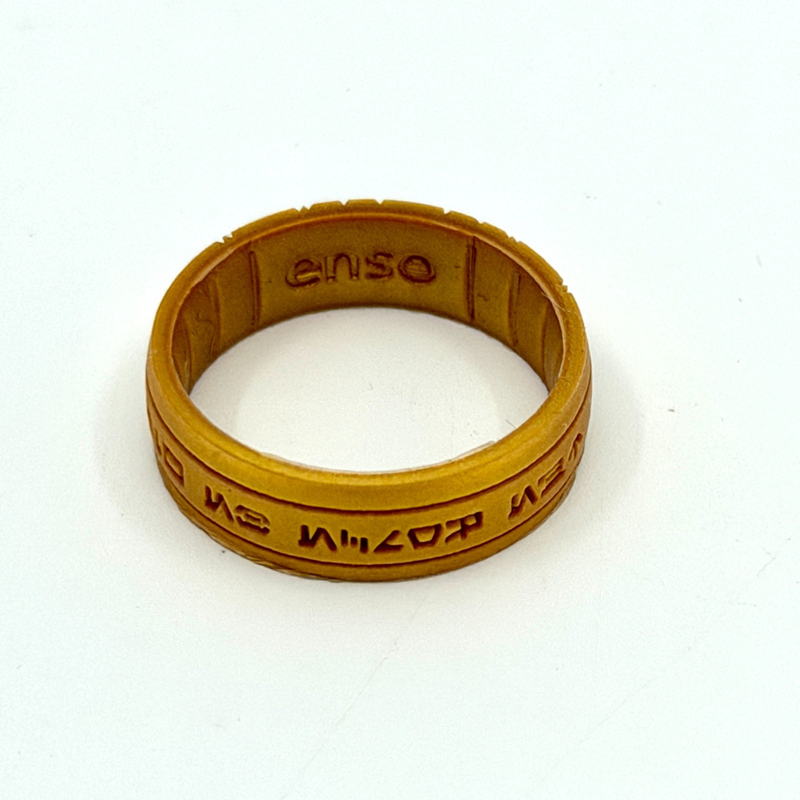 Enso Star Wars Silicone Ring May the Force Be With Aurebesh Gold Pick a Size