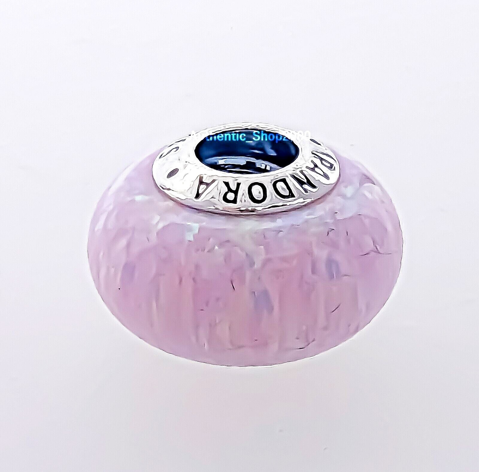 NEW 100% Authentic PANDORA 925 Silver Pink Opalescent Charm Pendant 791691C03