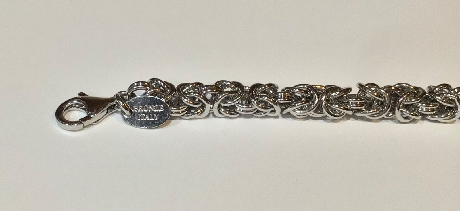 Bellezza Silver-Tone Plated Bronze BYZANTINE 6 1/2″ Bracelet