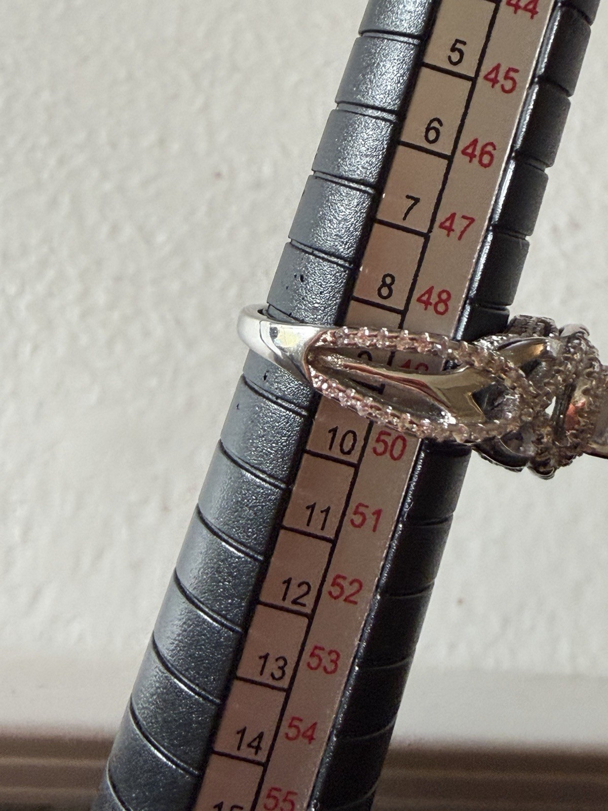 Sterling Silver 925 Round Brilliant Cut Halo Setting Split Shank Ring Size 5