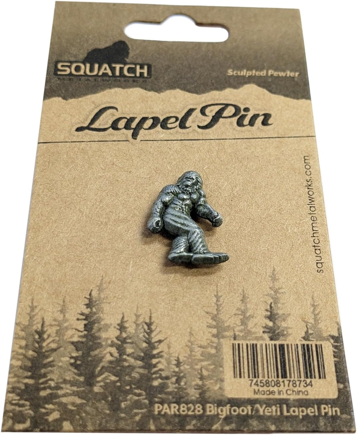 Bigfoot Enamel Lapel Pin – for Fans of Bigfoot and Sasquatch