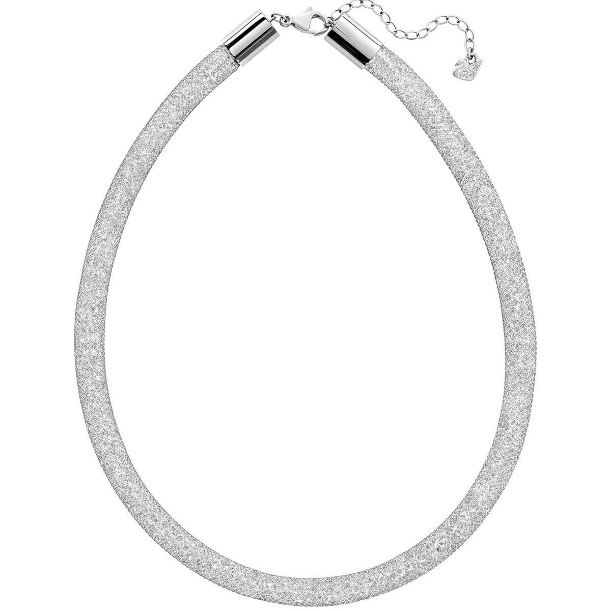 Swarovski Women’s Necklace Stardust Deluxe Clear Crystals Silver Tone 5180944