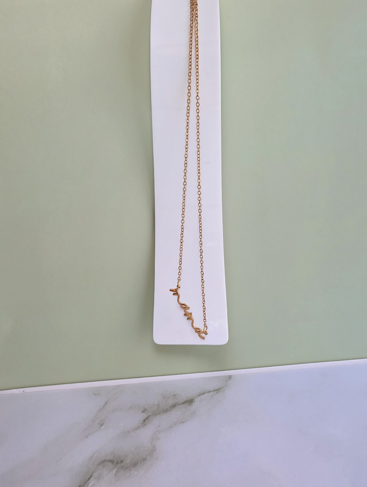 14K Gold Plated Mama Necklace Stainless Steel Gift for Mom Birthday Love