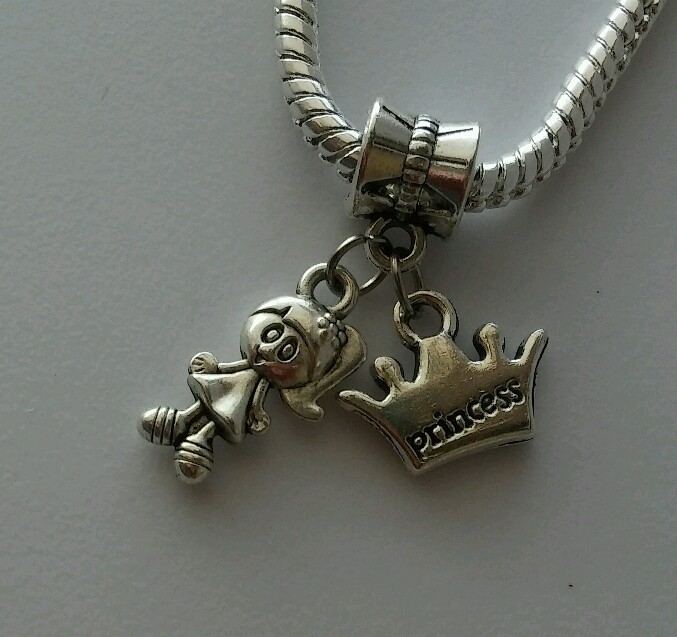 Little Princess Girl Daughter Granddaughter Dangle For European Charm Bracelet