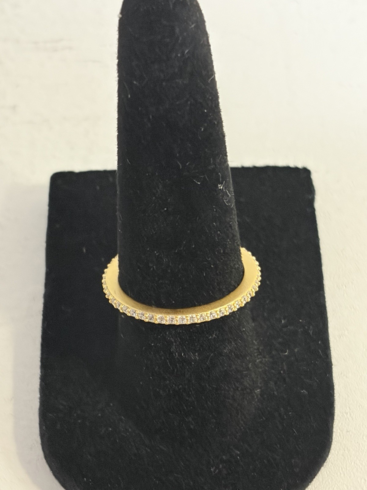 Freida Rothman Stacking Ring Sz 6 Gold Tone