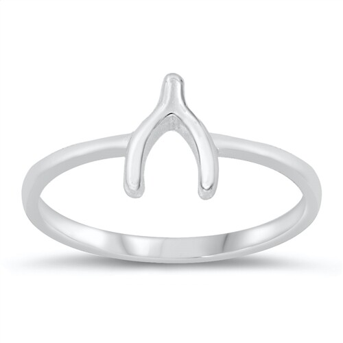 .925 Sterling Silver Wish Bone Ring Available in Sizes 5 6 7 8 9 BRAND NEW