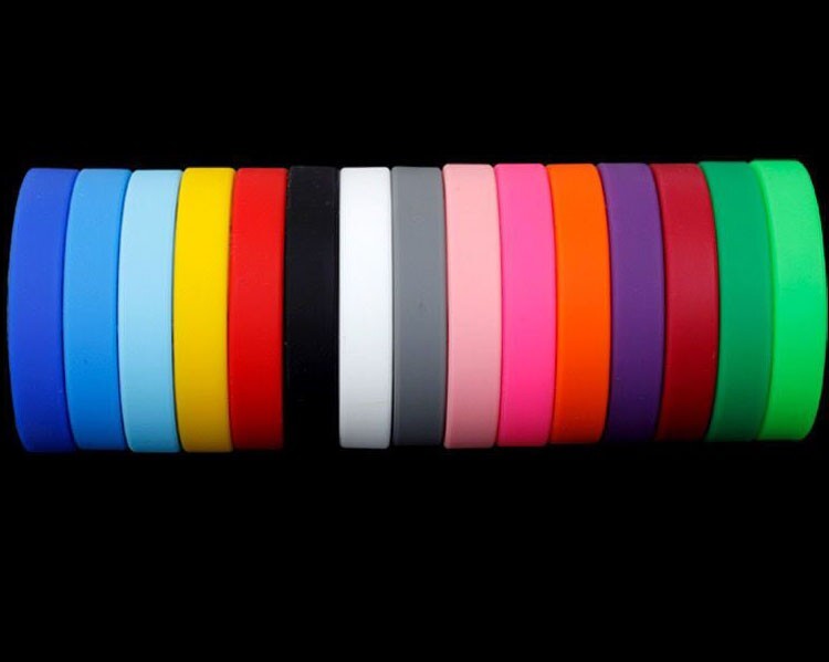 Custom Silicone Wristbands Personalize Engraved Logo/Text Rubber Bracelets