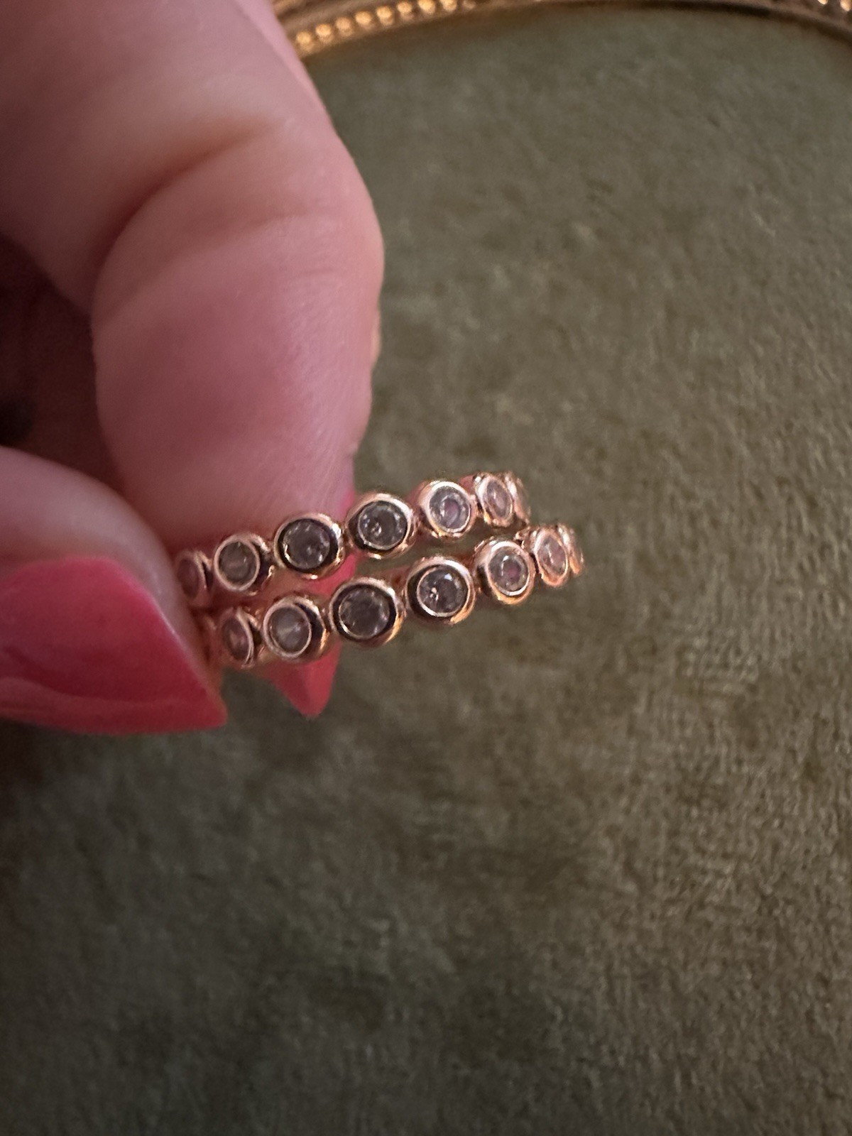 Rose Gold Kate Spade Hoops