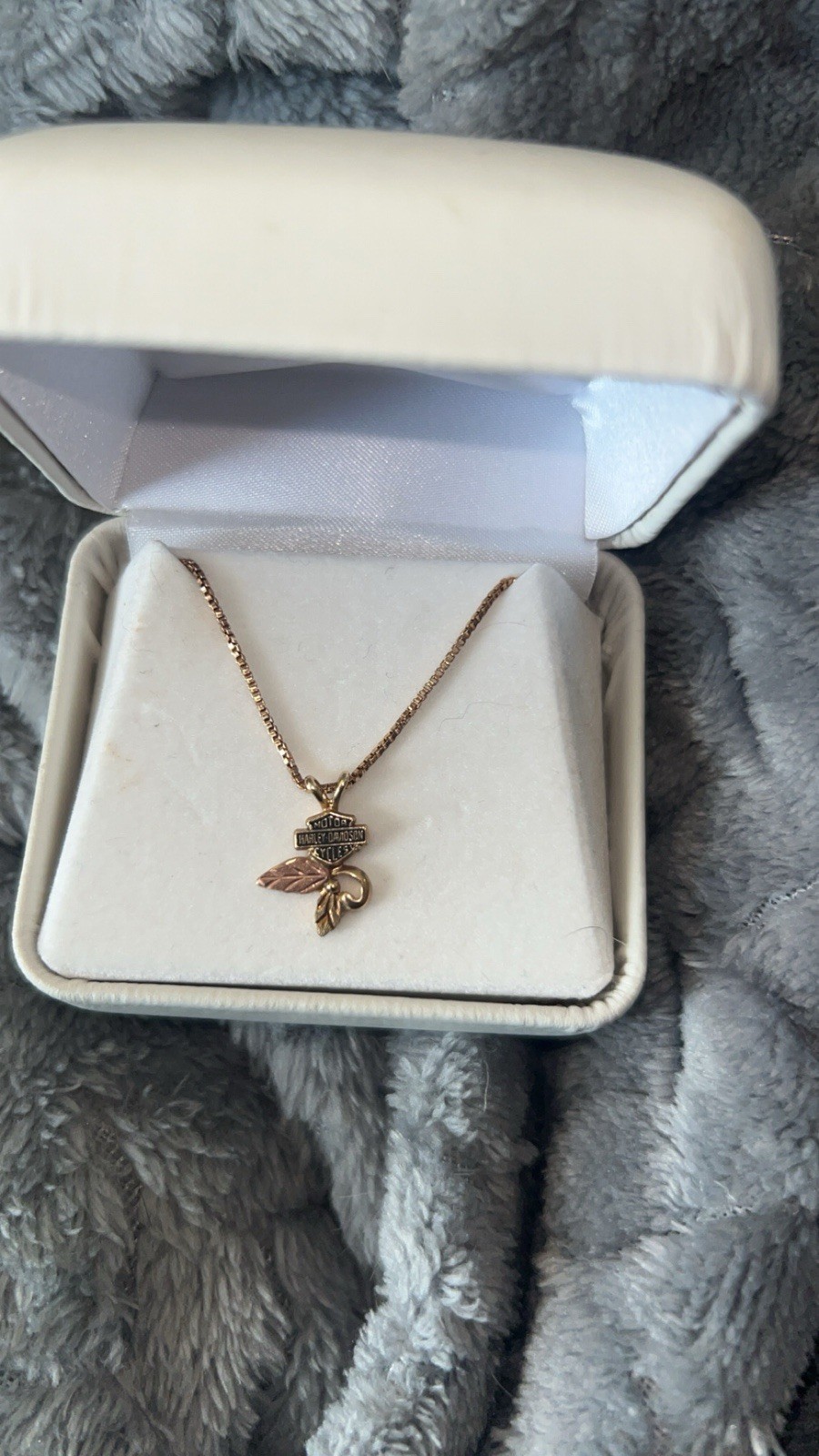 Harley-Davidson Vintage/ Discontinued 10K Pendant on A Sterling Silver Chain