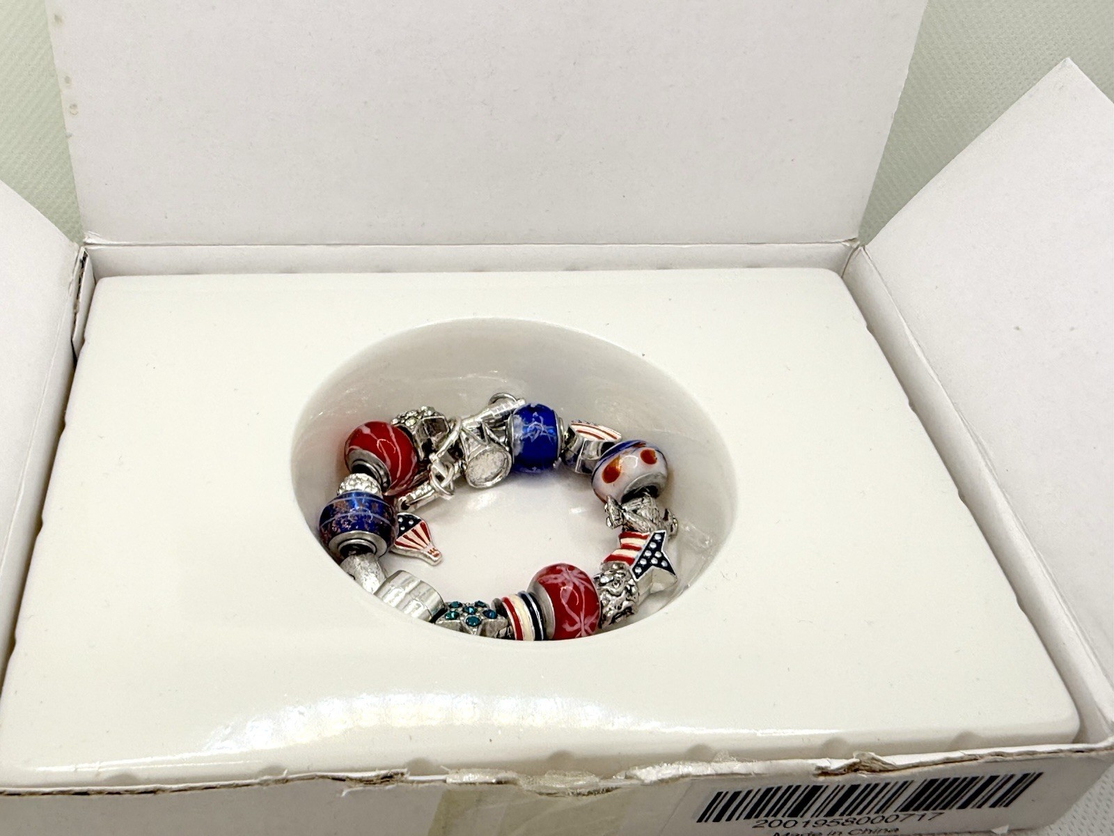 (4) Willabee Ward Charm Bracelet Months of the Year Mother Day 4th Of July Day