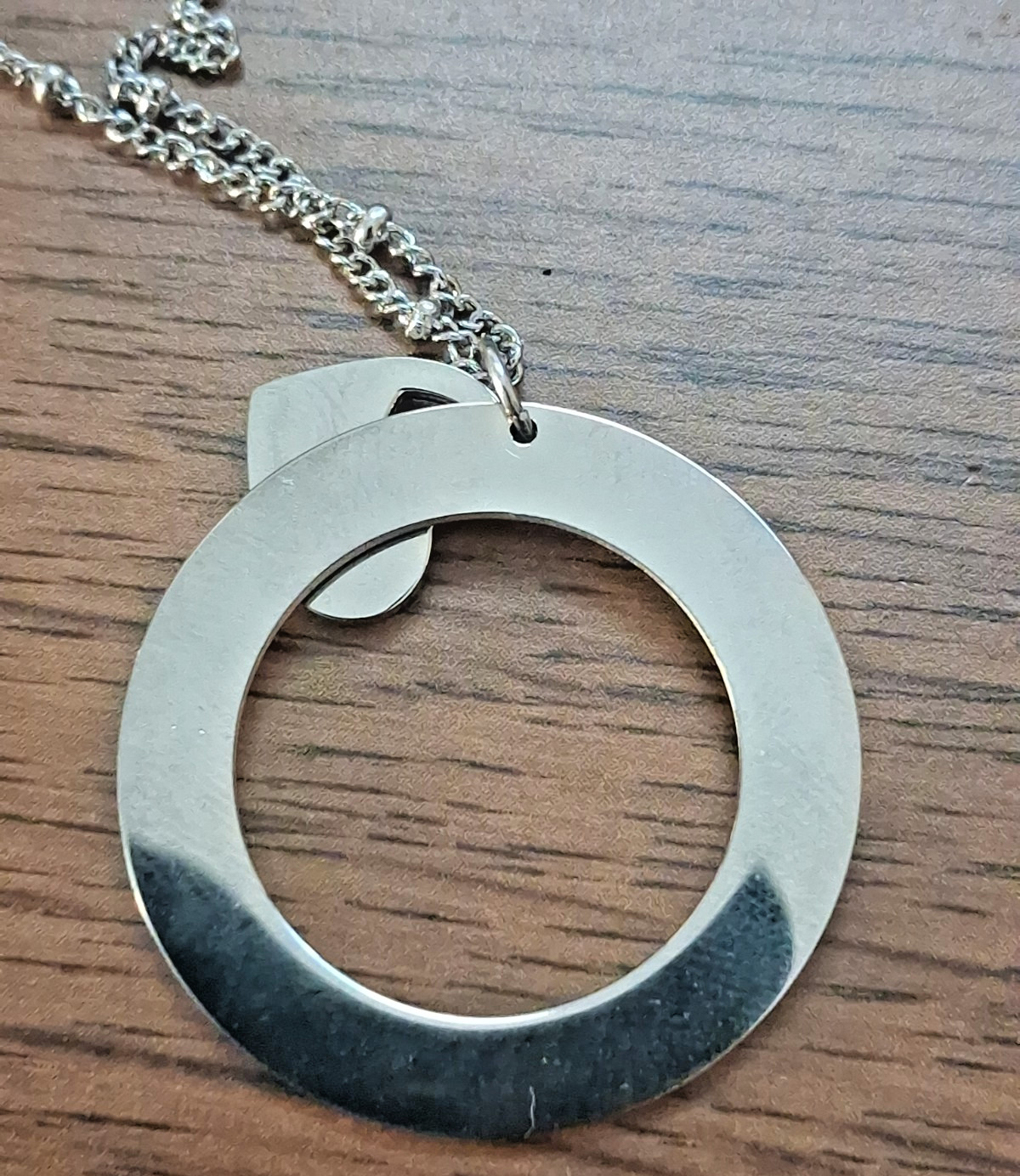 20″ Chisel I Love You to the Moon & Back Heart Necklace Stainless Steel
