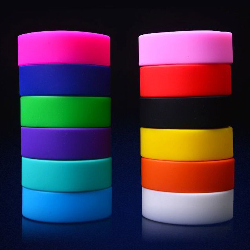 Personalized Custom Silicone Rubber Wristband Bracelets Any Logo Message Text