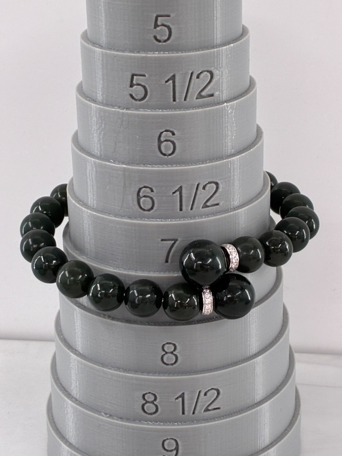 Nephrite Jade of Yesteryear Bypass Bracelet CZ Pave Stones Sterling Stella Chow
