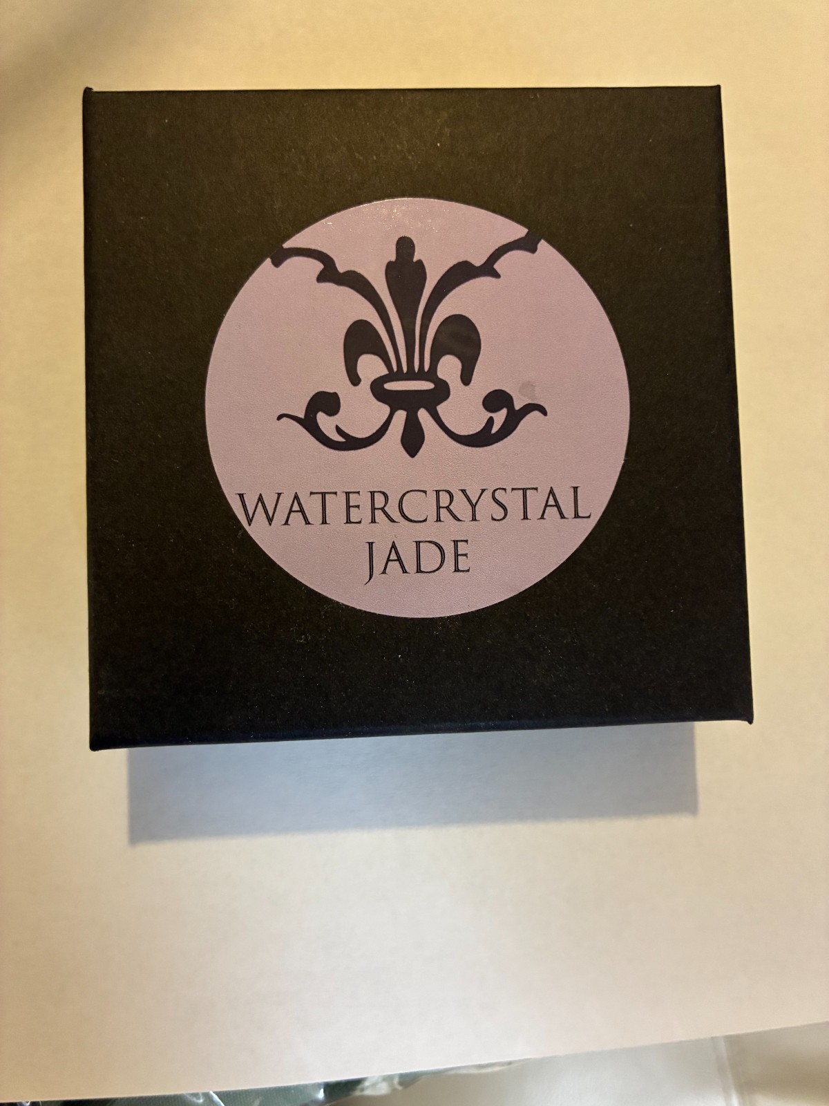 Watercrystal Jade 2” Carved Fox Pendant Medallion Double-Sided with Box